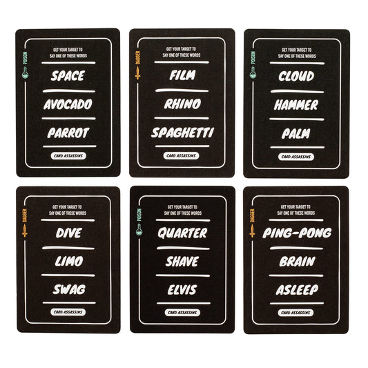 Stellar Factory Card Assassins components laid out for fast play and setup