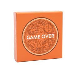 Stellar Factory Game Over Coin showcased on a shelf for easy access.