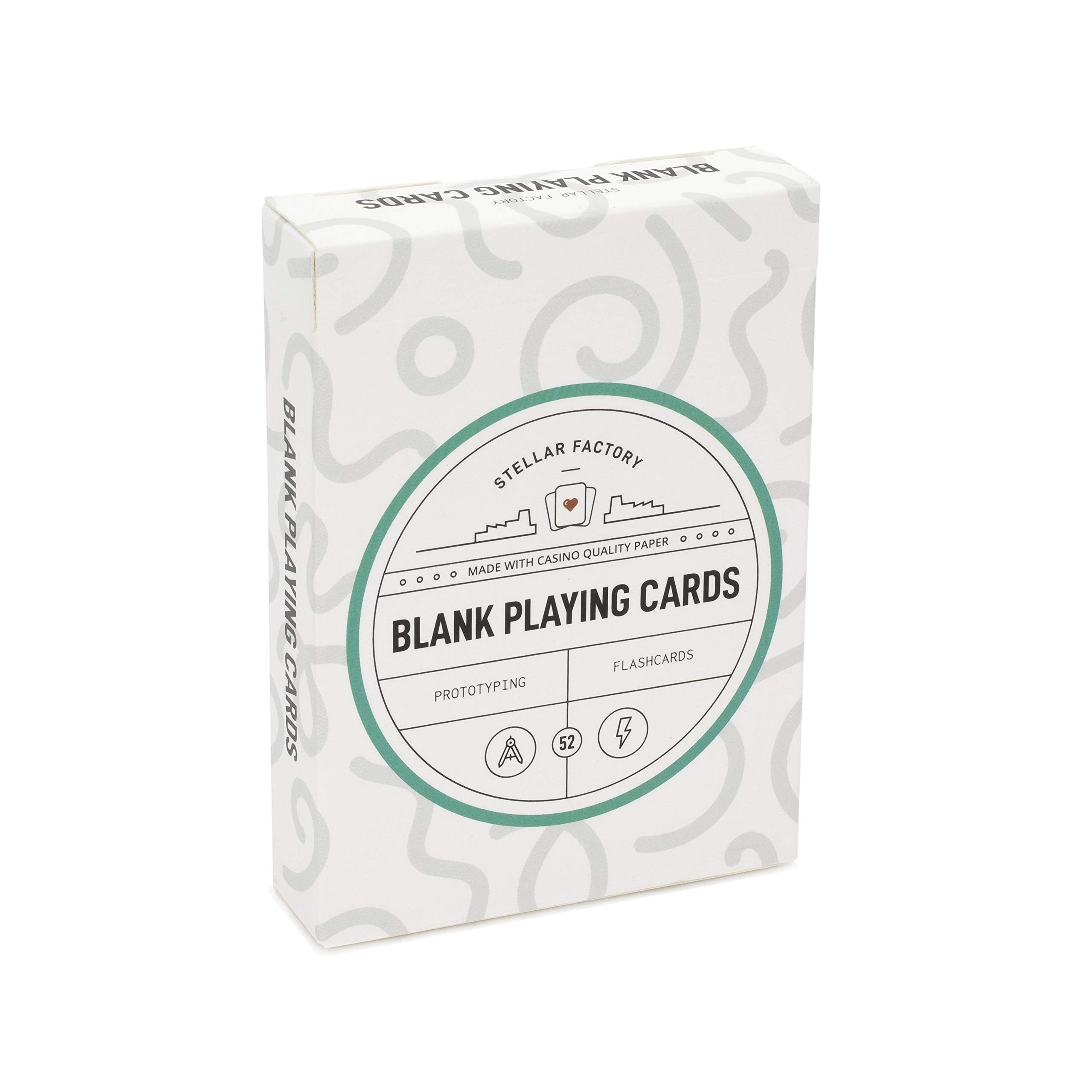 Stellar Factory blank playing cards deck for prototyping new games with precise shuffle