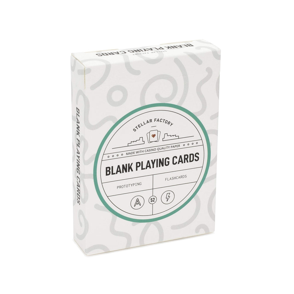 Stellar Factory blank playing cards deck for prototyping new games with precise shuffle