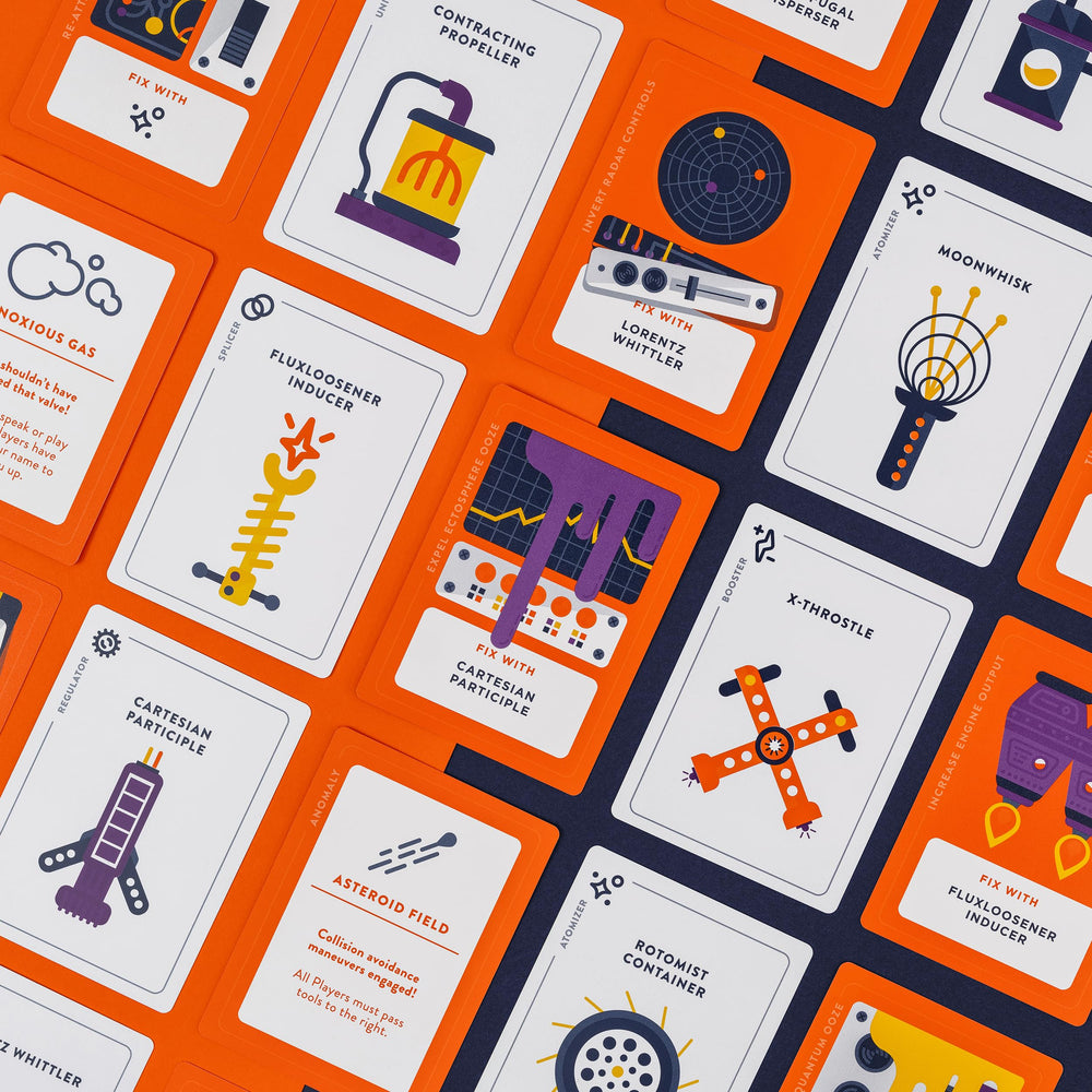 Stellar Factory Spaceteam durable waterproof cards resist spills