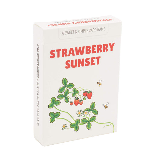 Stellar Factory Strawberry Sunset card game box for quick, portable play sessions.