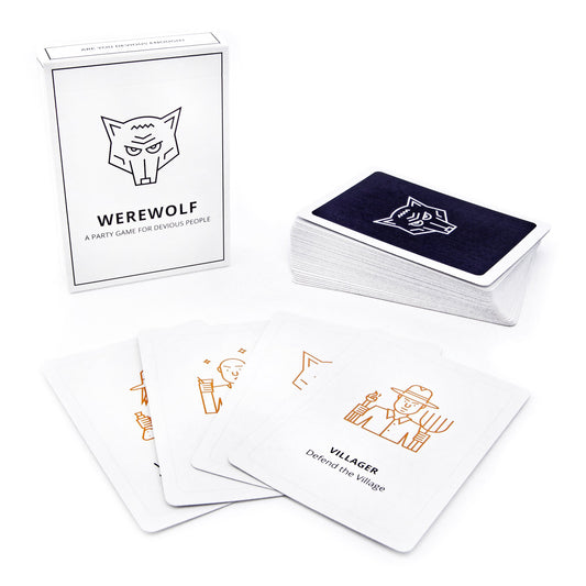 Stellar Factory Werewolf table setup showing players engaging in suspenseful play