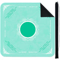 StellarOcean Mahjong mat green with rules; 31.5 x 31.5 inches for spacious play.