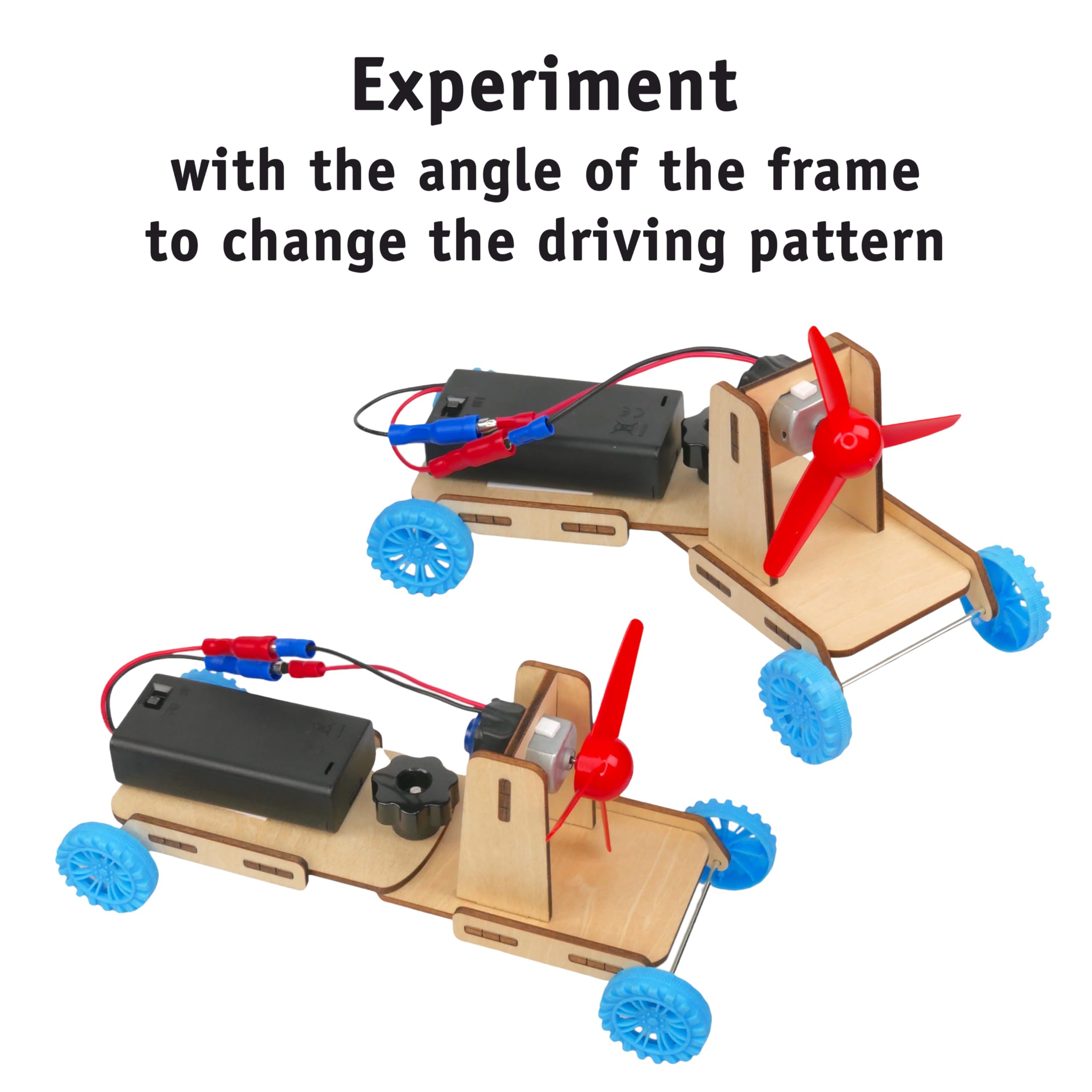 STEM Inventions Propeller Car Kit in action demonstrates motorized motion