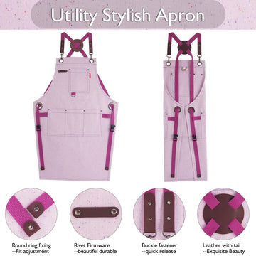 Stenffy Kids Art Apron gardening focus shields clothes during gardening tasks.