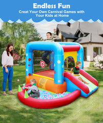 Step4Fun bounce house interior with slide invites active, social play and movement.