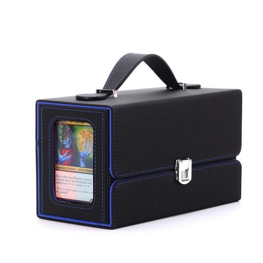 Stepane 3-in-1 Card Storage Box holds two decks and a dice tray.