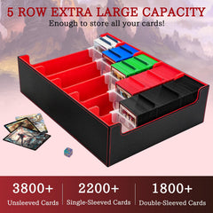 Stepane 5-Row Box interior with 20 dividers keeps cards aligned and easy to sort.