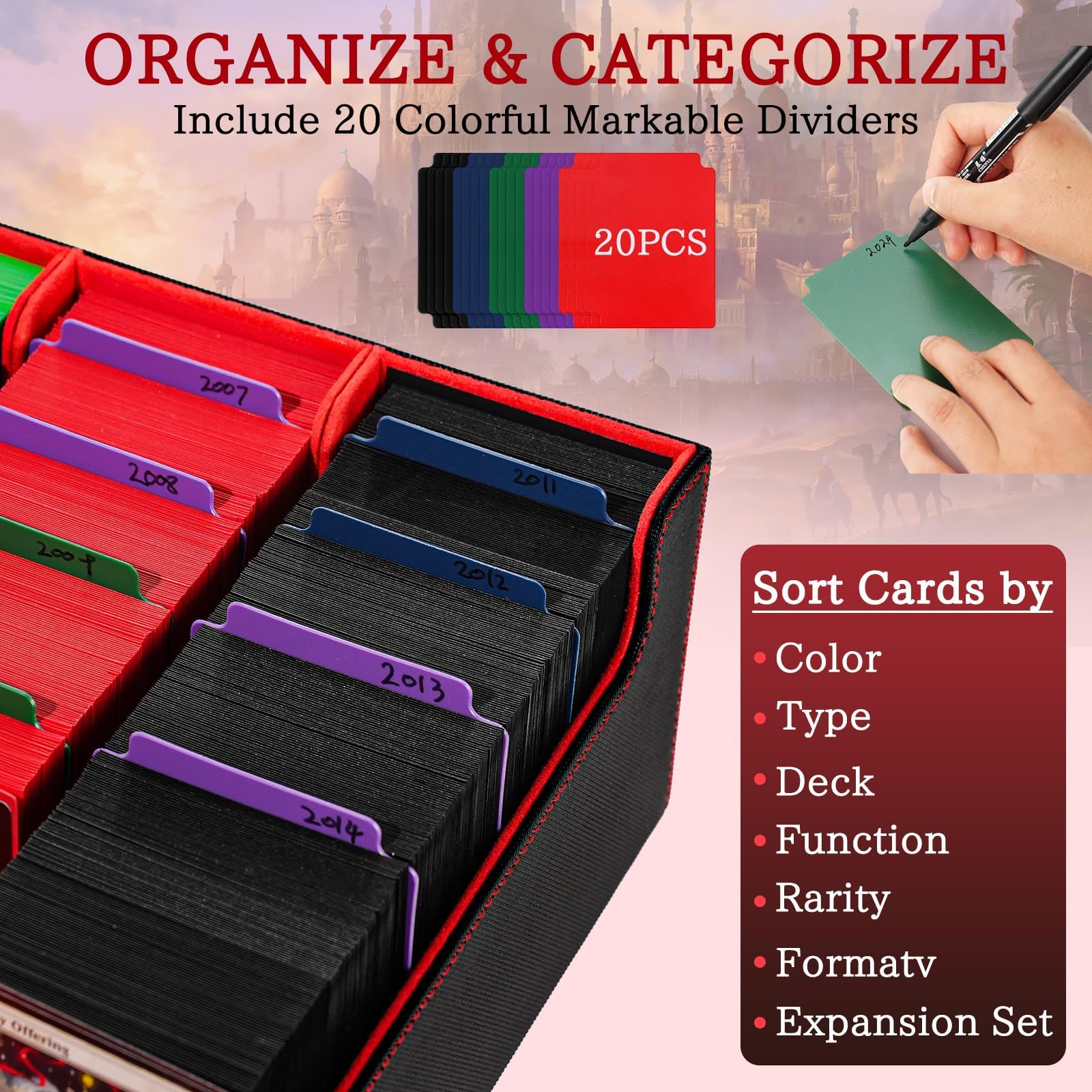 Stepane 5-Row Box PU leather front provides waterproof, scratch-resistant protection.