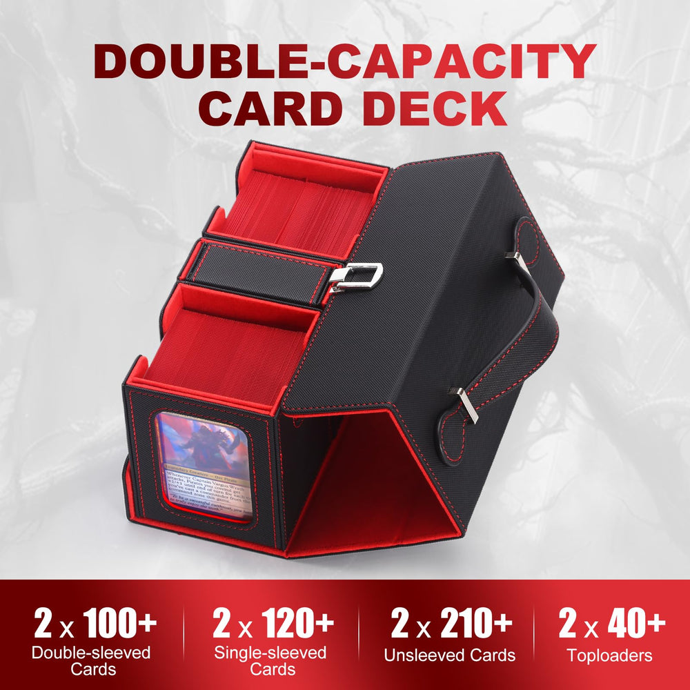 Stepane Commander Deck Box magnetic closure ensures secure transport during travel.