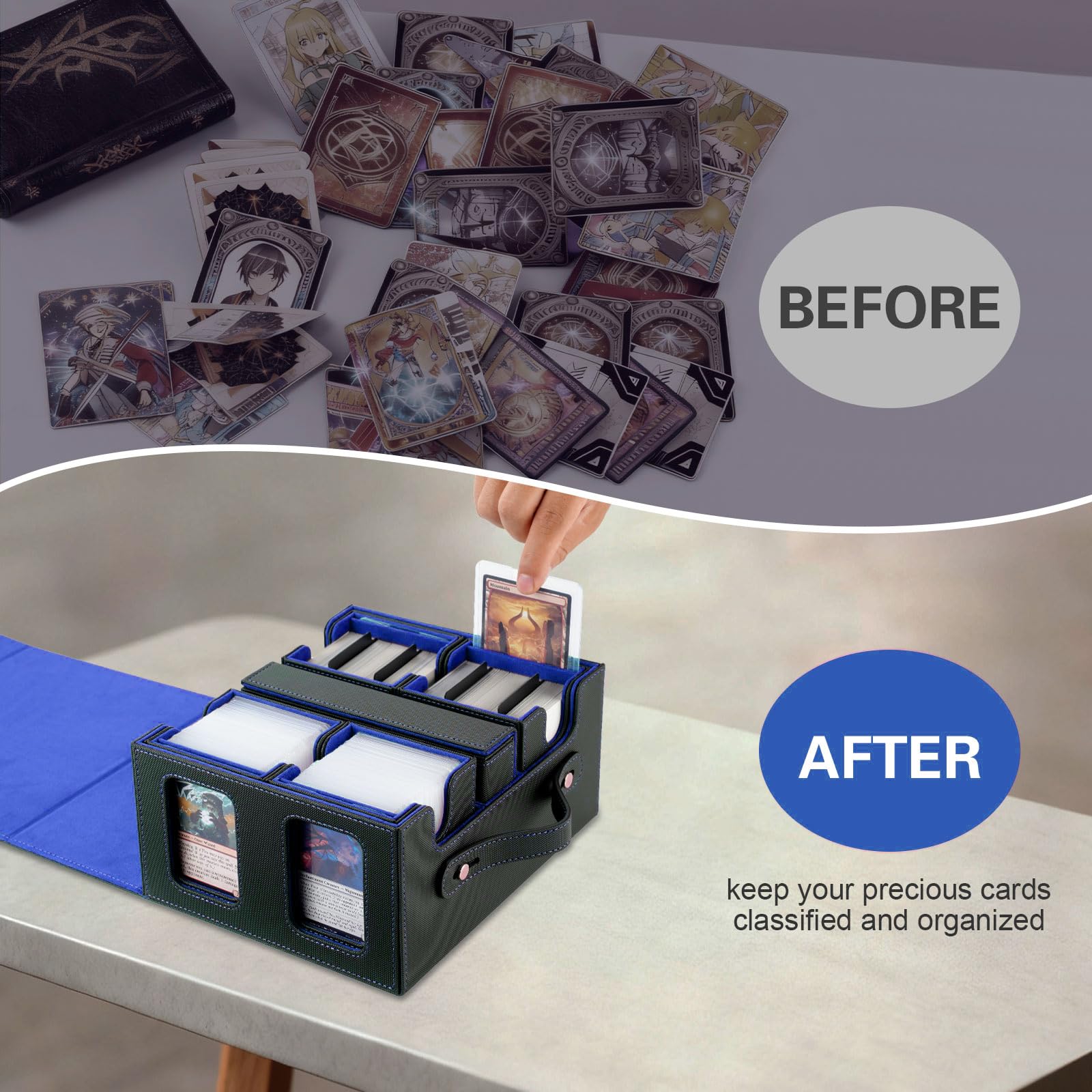 Stepane microfiber interior protecting cards during transit.