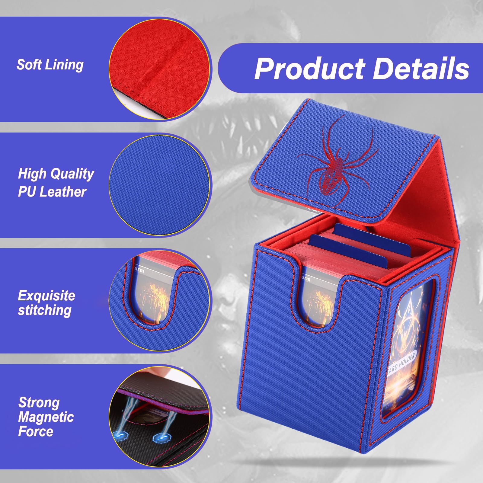 Stepane PU leather outer shell protects cards during transport