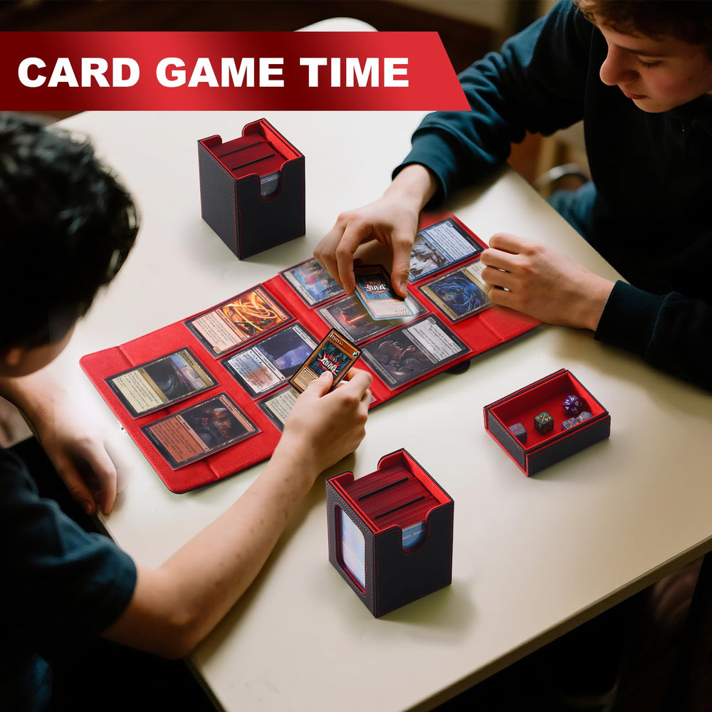 Stepane Commander Deck Box top window presents your commander at a glance.