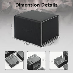 Stepane PU leather exterior with velvet interior protects your dice.