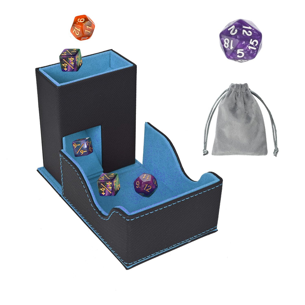 Stepane Dice Tower foldable-compact showcases portable RPG setup.