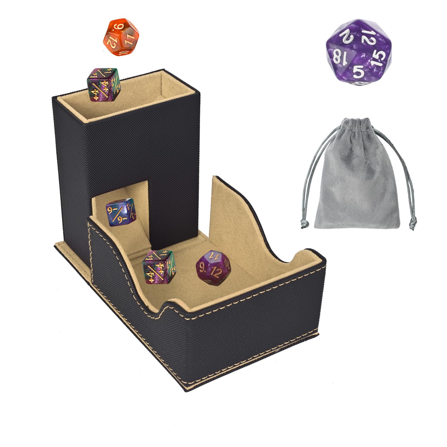 Stepane dice tower folding mechanism demonstrates compact storage and quick setup.