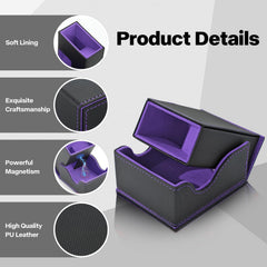 Stepane magnetic closure keeps contents secure in a compact box.