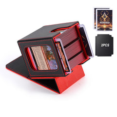 Stepane MTG deck box with double display window for quick deck identification