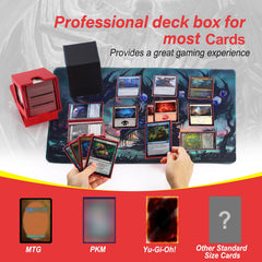 Stepane MTG deck box with magnetic closure for secure travel