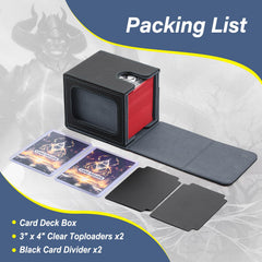 Stepane MTG deck box with magnetic closure for secure travel