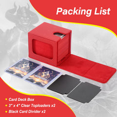 Stepane MTG deck box in PU leather outer shell for durable protection