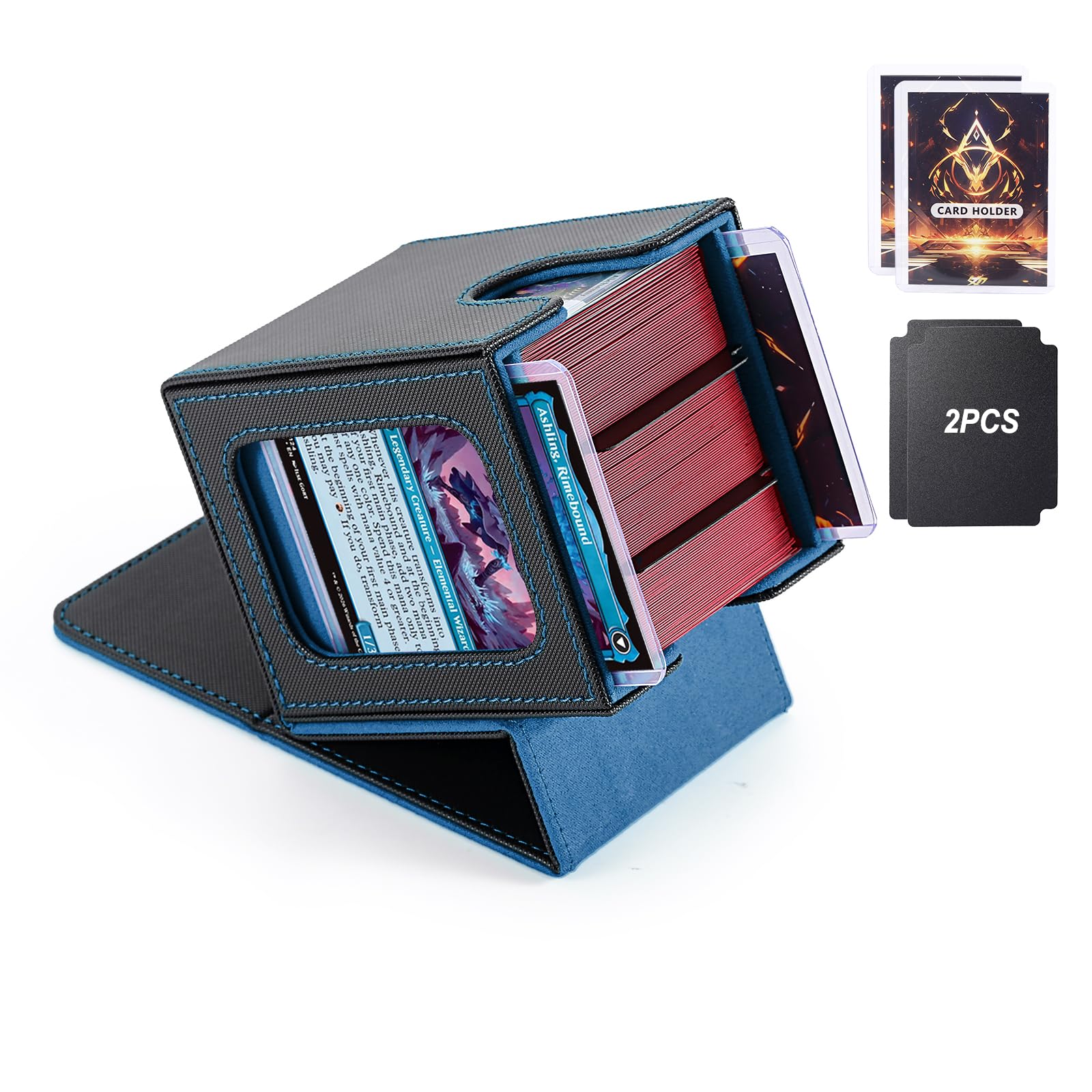 Stepane MTG deck box with two display windows for quick deck identification