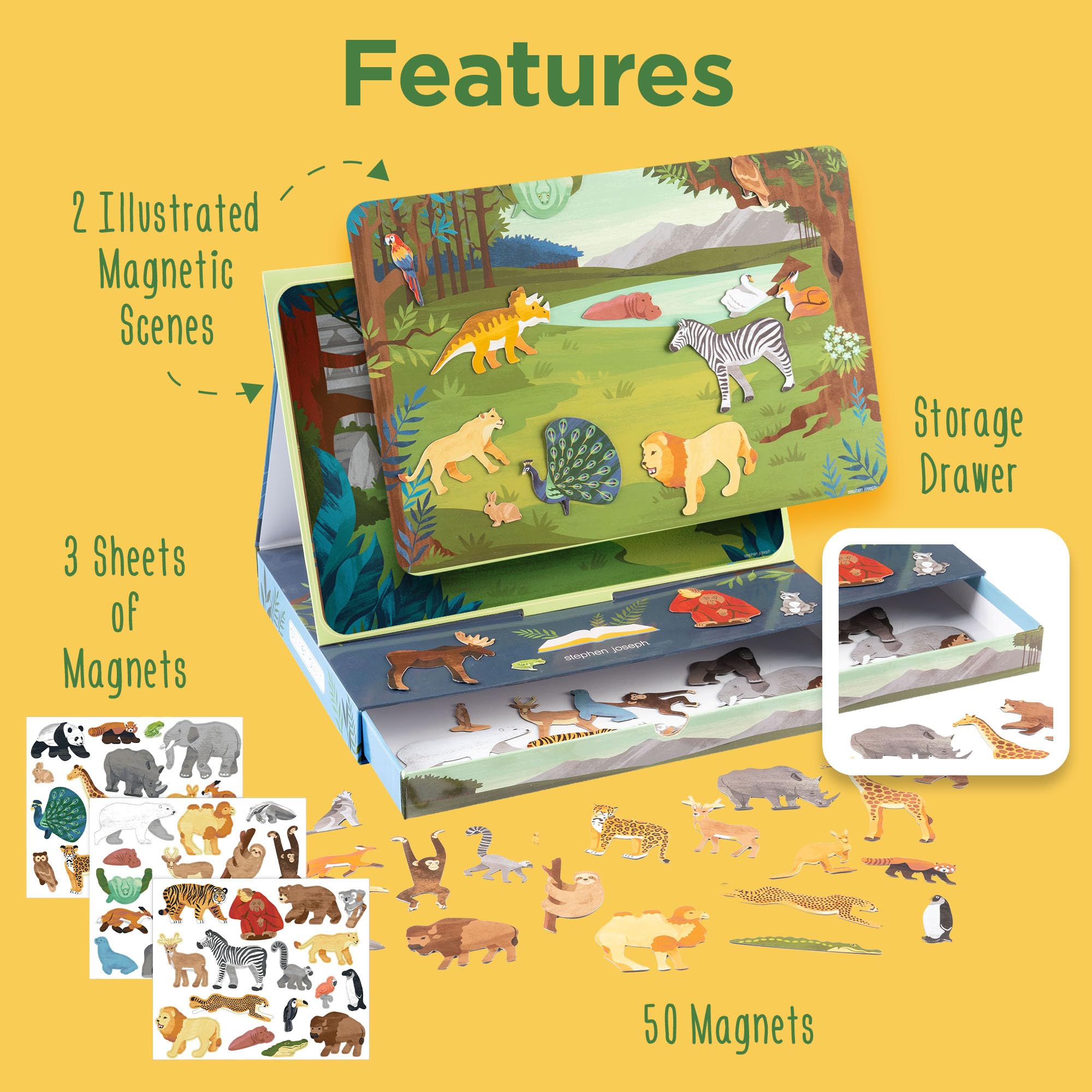 Stephen Joseph magnetic scene backdrop two supports imaginative adventures