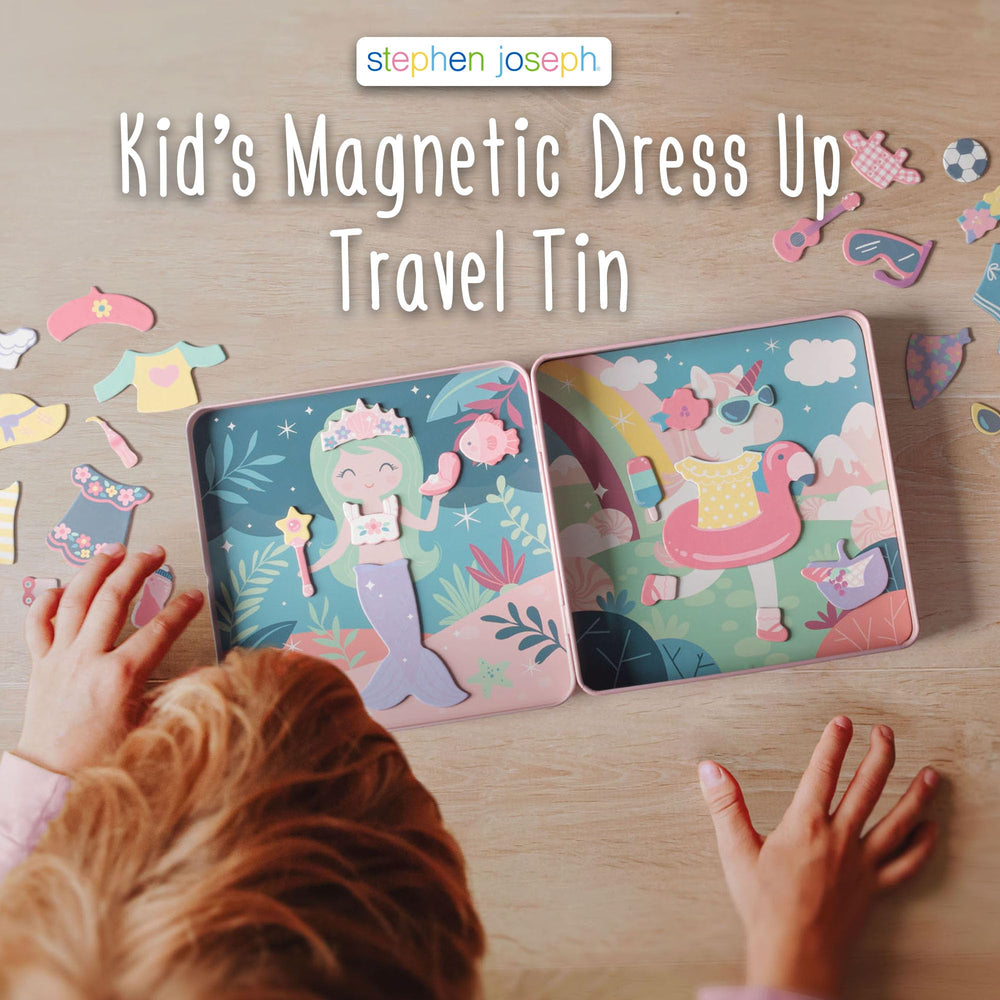 Stephen Joseph Travel Tin offers 40 unique pieces for varied scene-building adventures.