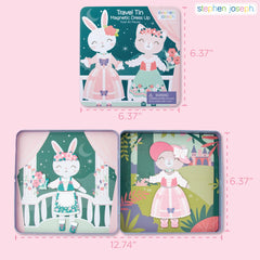 Stephen Joseph Travel Tin includes two play scenes to spark quick creativity.