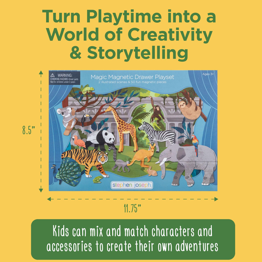 Stephen Joseph zoo scene adds colorful animal stories and playtime