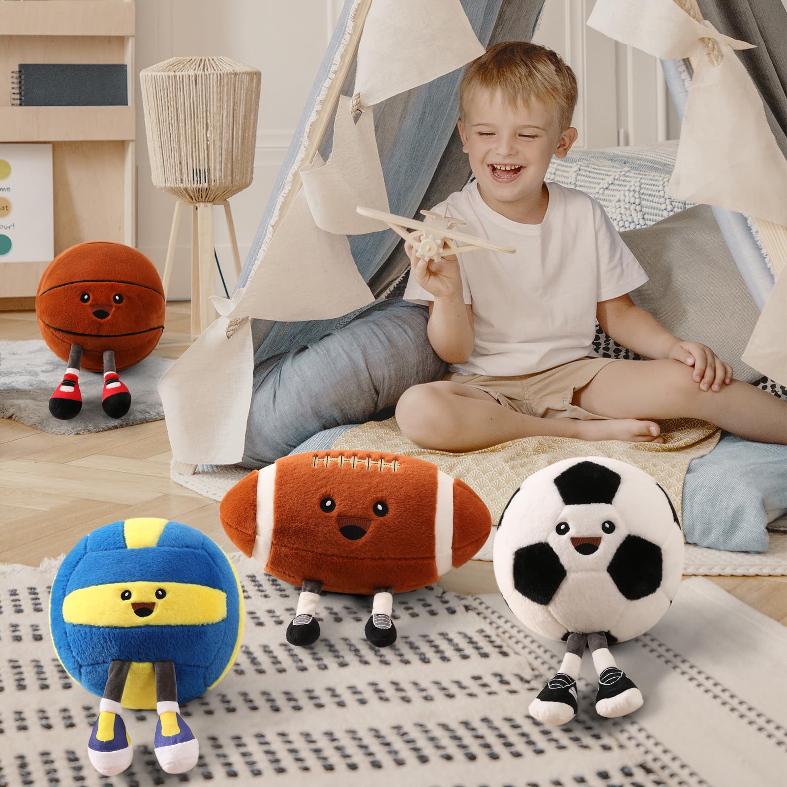 Stepxi plush pillow serves as a convenient relaxation buddy
