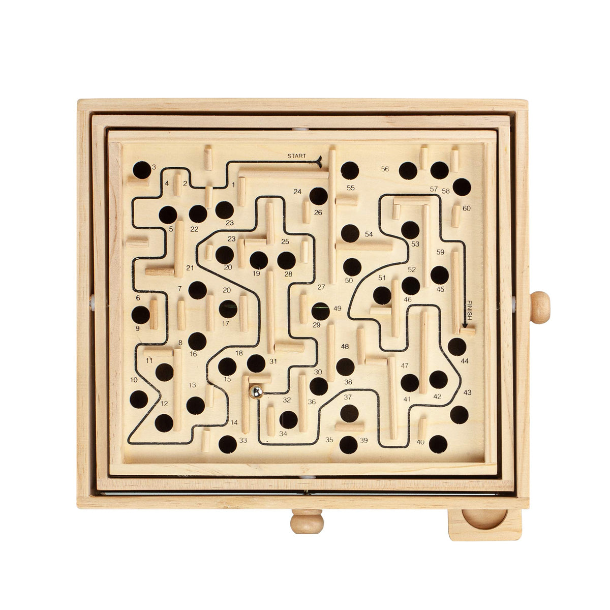 STERLING Wooden Labyrinth board top view shows durable construction for hands-on play