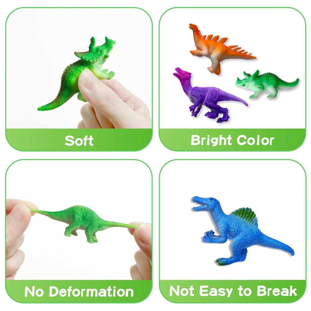 Sterofari party-favor dinosaurs brighten goody bags and celebrations.