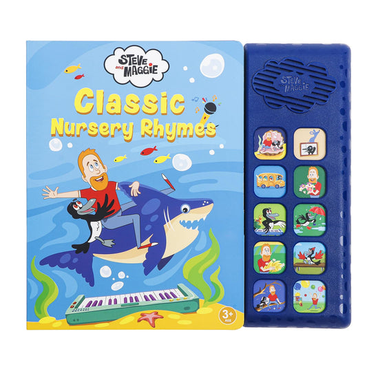 Steve and Maggie Sound Book cover with inviting artwork and durable materials for toddlers