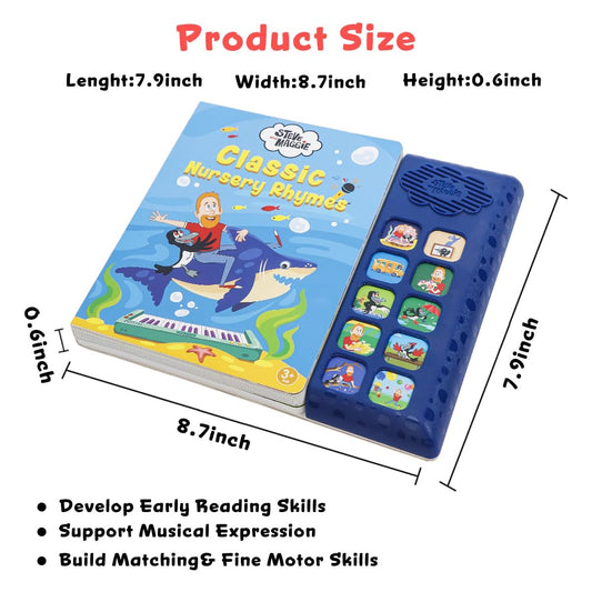 Steve and Maggie Sound Book pages show vibrant imagery to boost engagement and reading readiness