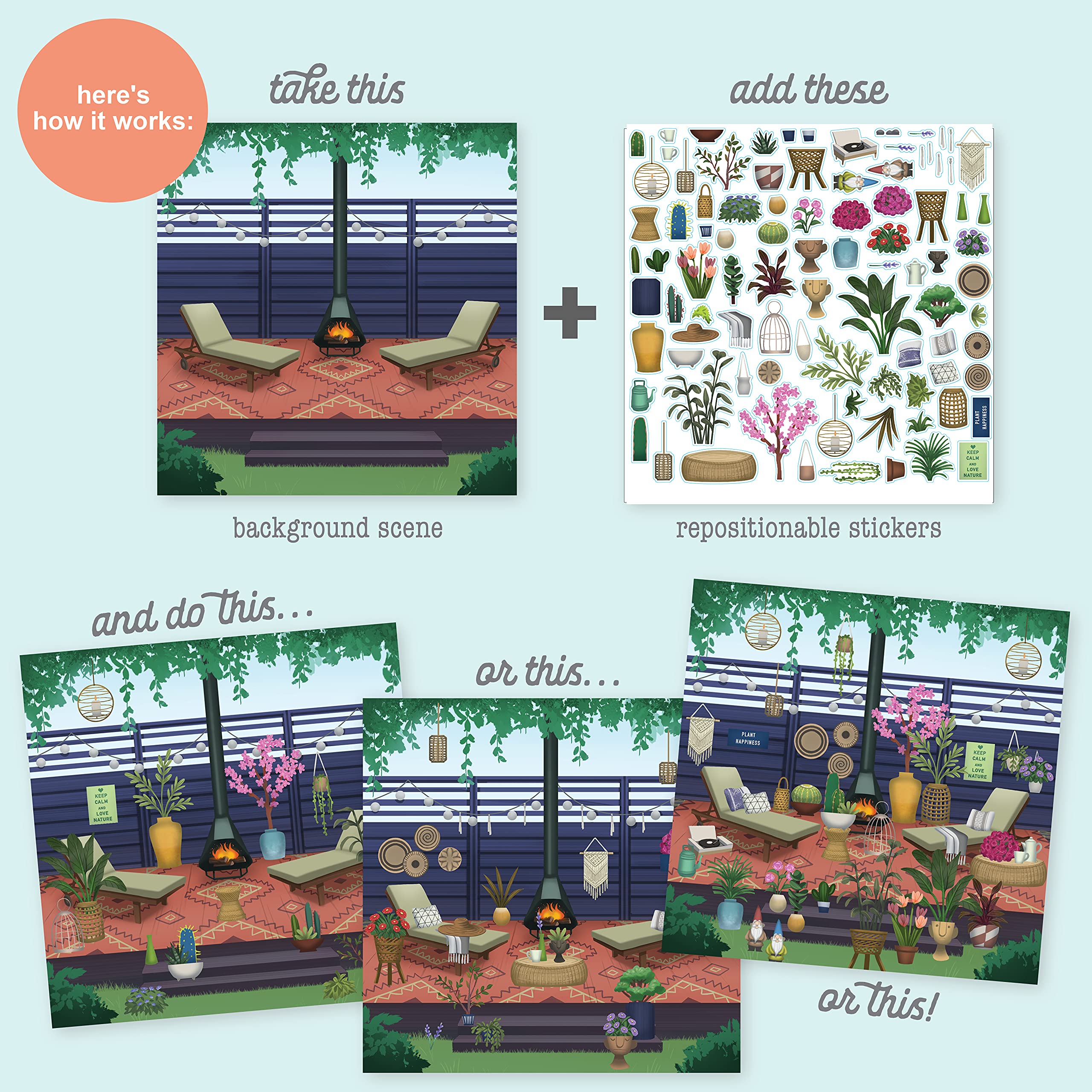 Sticker & Chill vivid floral details suitable for quick mood-boosting projects.