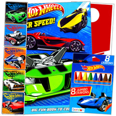 Stickerland Hot Wheels coloring set cover image showing coloring book and stickers for creative play.