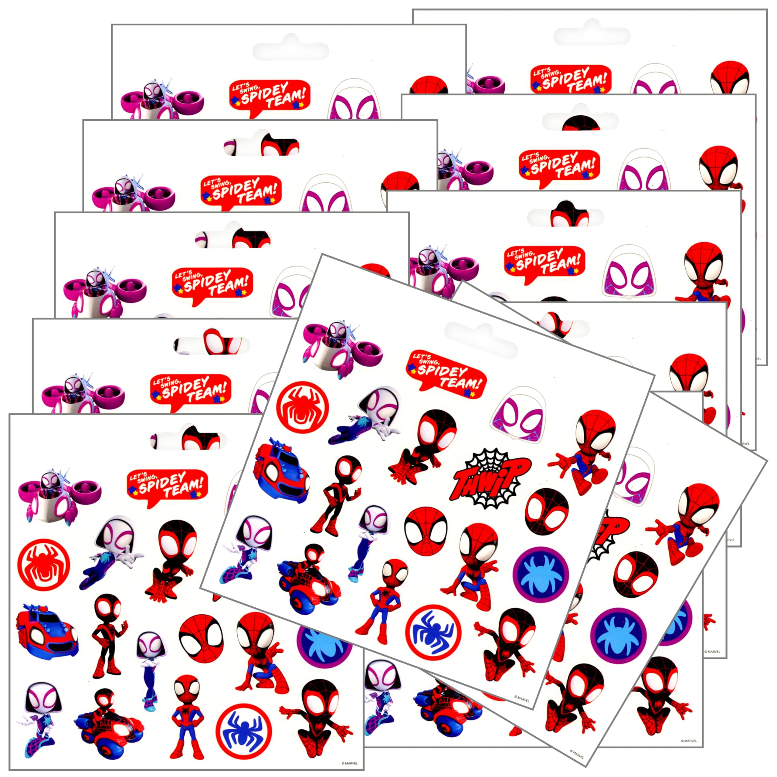 Stickerland Spidey sticker sheet ideal for reward charts and crafts.