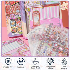 Sticker Therapy storage album preview supports organized display of finished works