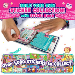 STICKI ROLLS 120 stickers spread showing vibrant designs for collection.