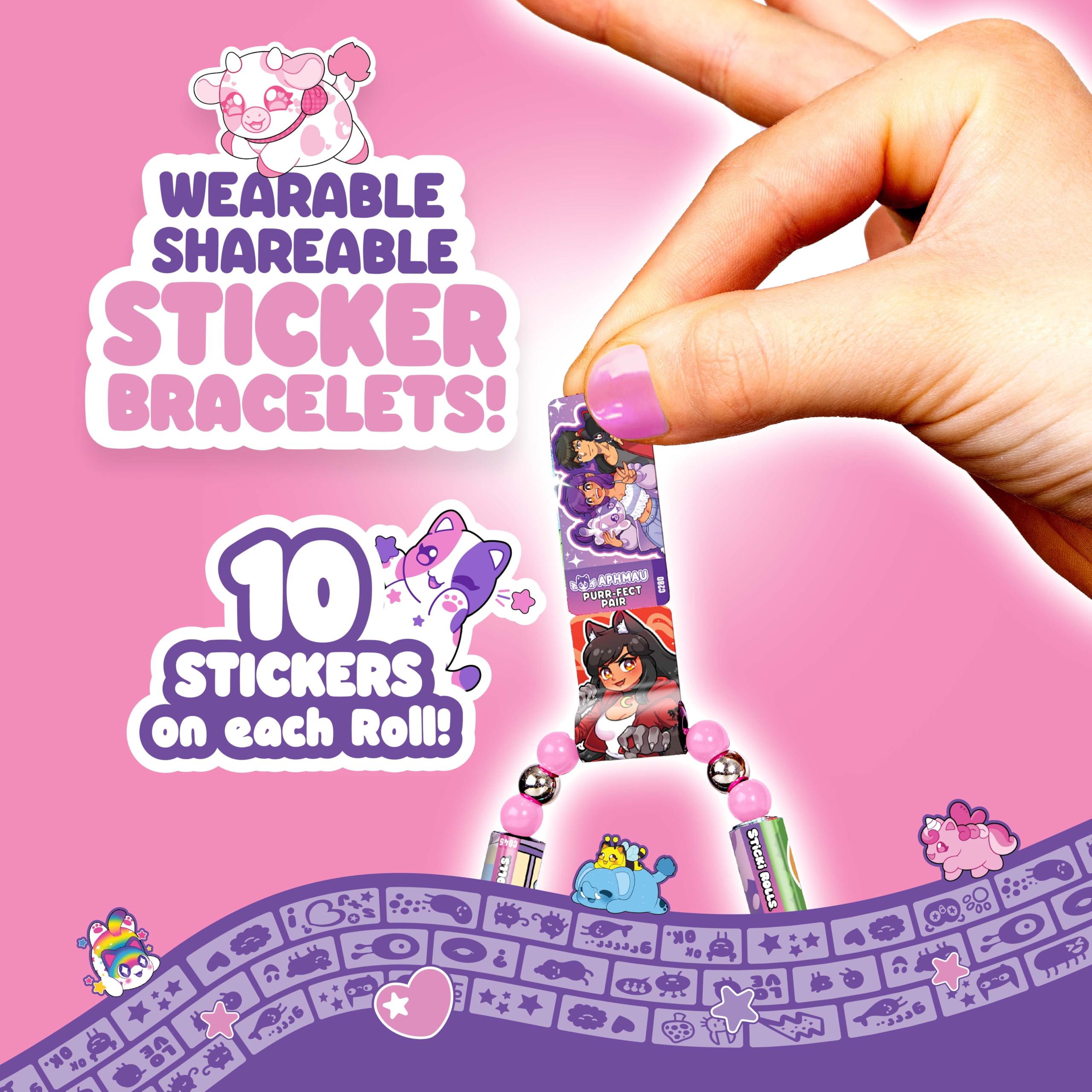 Sticki Rolls assembled beaded bracelet demonstrates ready-to-wear style straight out of the box.