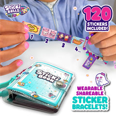 STICKI ROLLS collection book open to pages for organizing stickers.