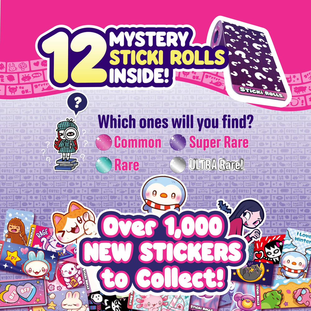 STICKI ROLLS S2 mystery rolls unlock rare holographic designs