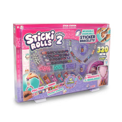 STICKI ROLLS Sky Castle S2 packaging showcases a complete DIY jewellery kit for creative bracelet design