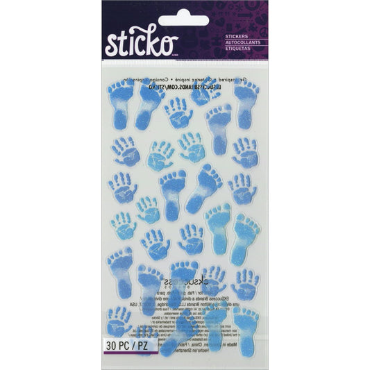 Sticko pastel baby boy prints stickers for scrapbooks and cards