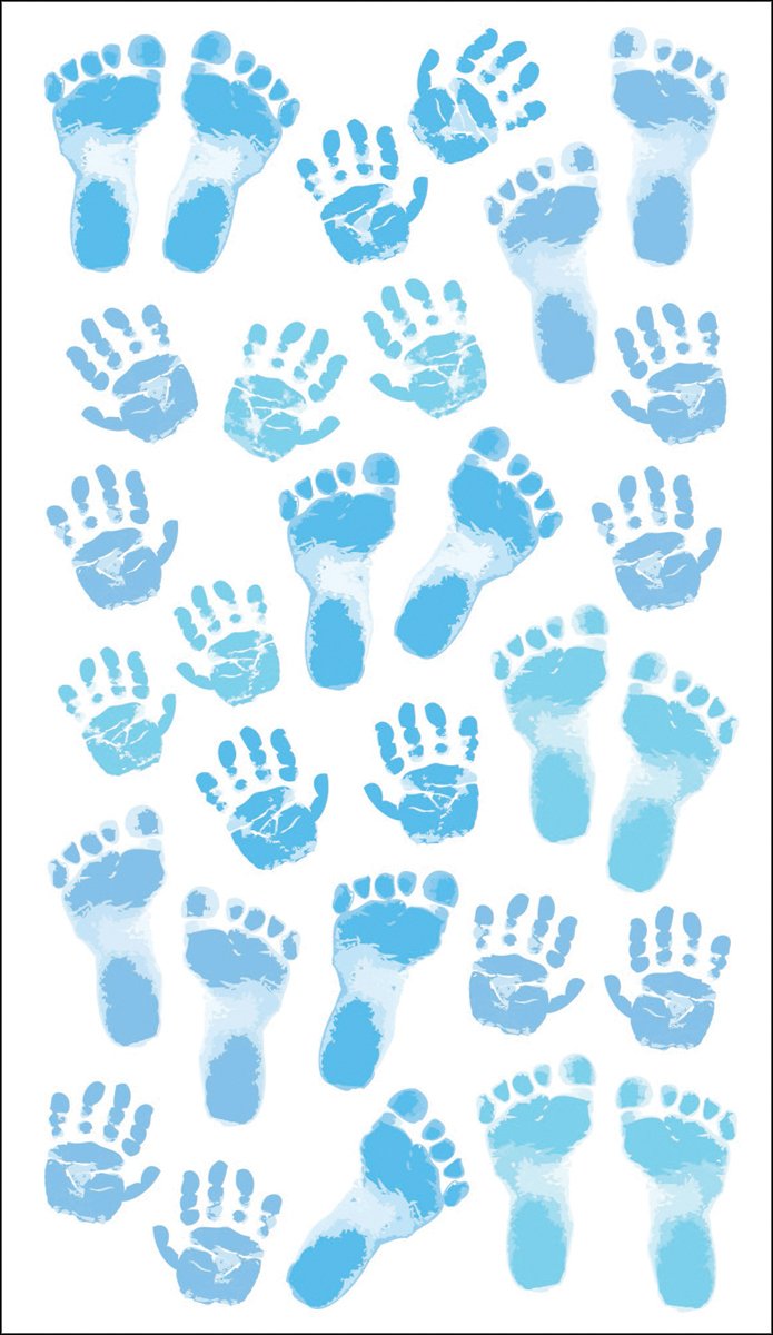 Sticko pastel baby boy prints stickers add delicate embellishments to DIY projects