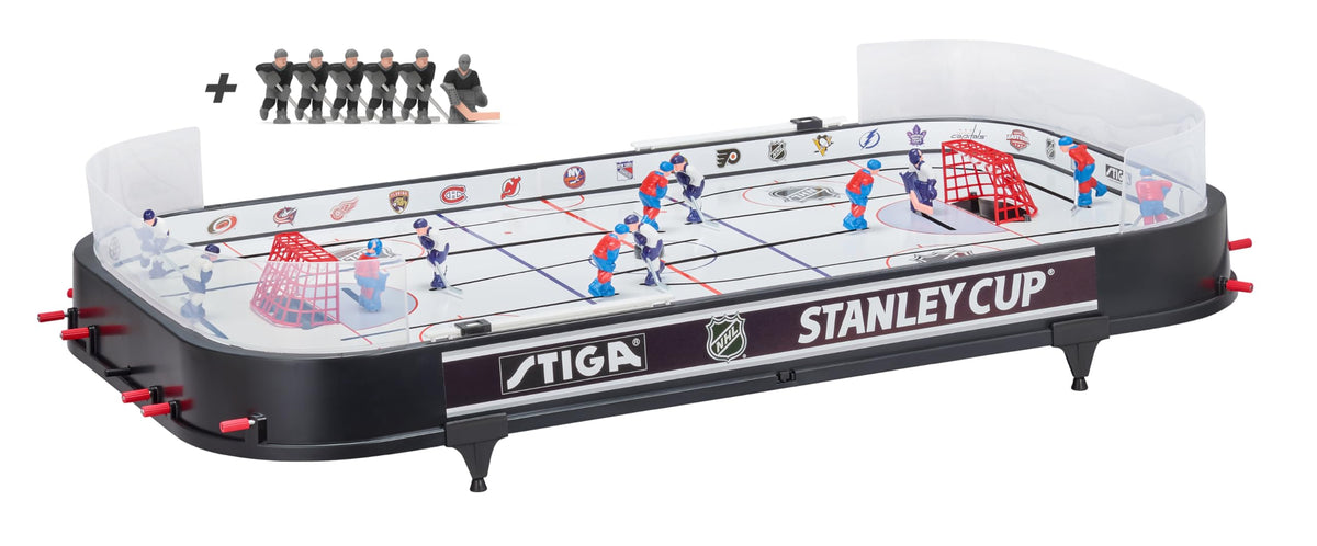 STIGA Stanley Cup 3T front view showing compact, arcade-style playfield for quick setups