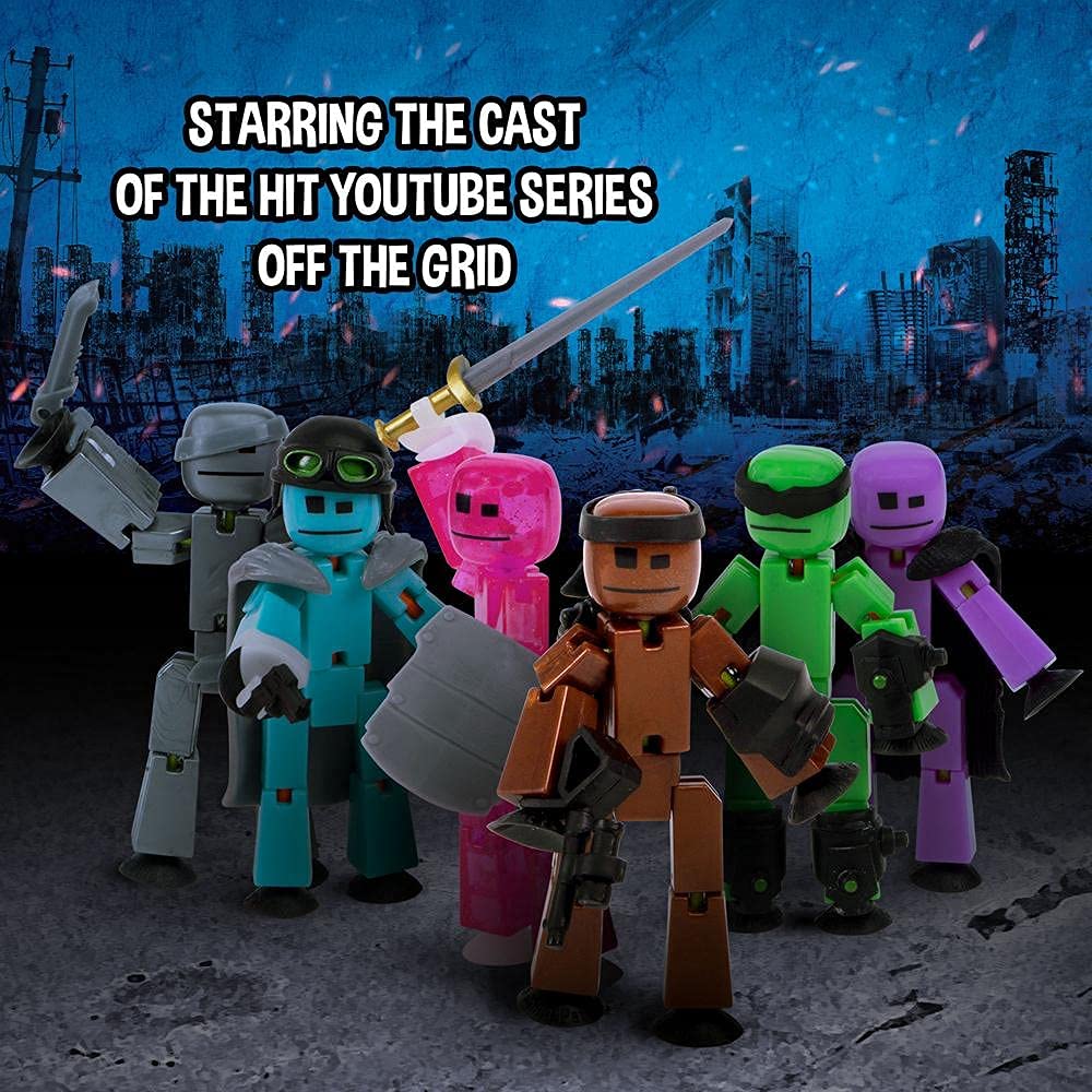 StikBot Off the Grid Pixel figure perfect for storytelling and posing.