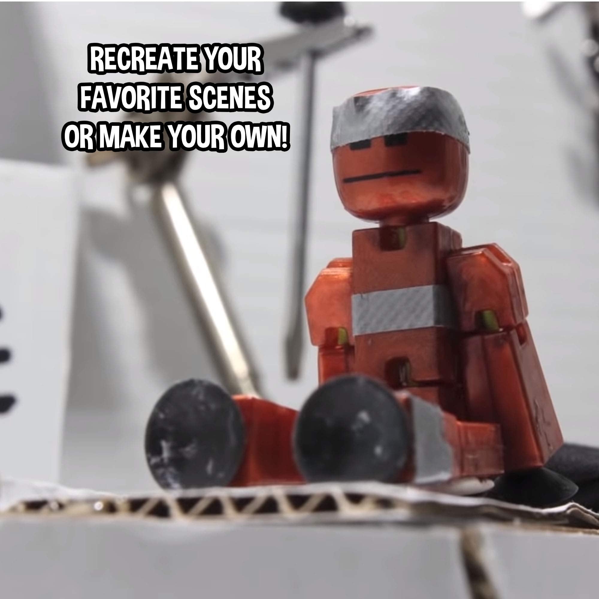 StikBot Off the Grid Raptus figure ideal for action-packed scenes.